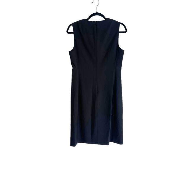 Theory Sleeveless Fitted Dress In Good Wool Black Women's Size 6/4 NWT - Picture 5 of 11